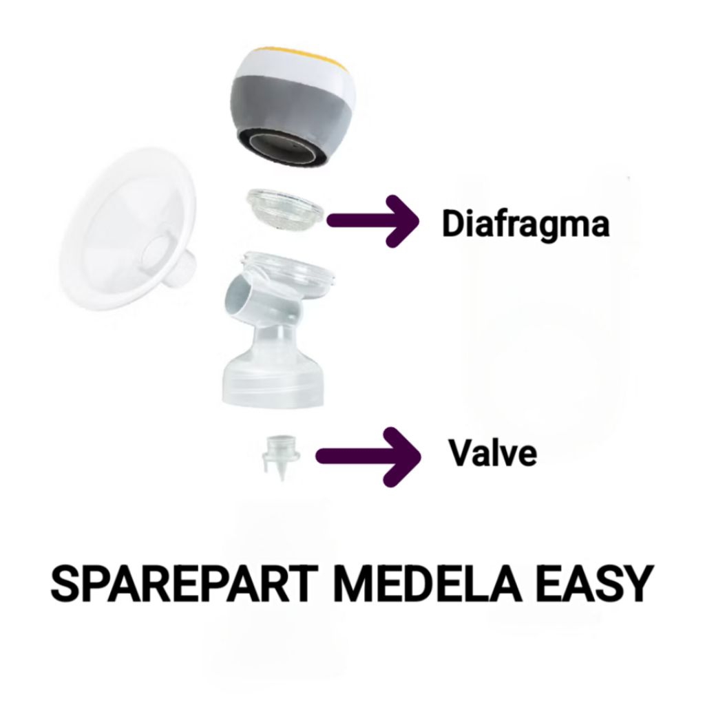 Sparepart Valve Katup Diafragma Membran Pompa Asi Elektrik Portable Corong Medela Easy