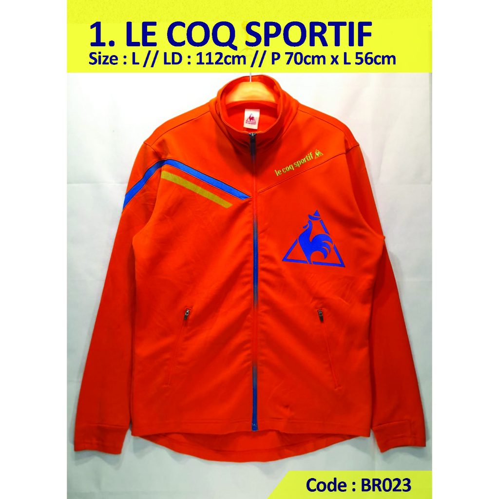 Jaket Tracktop, Windbreaker code BR023 ukuran S M L XL Second condition