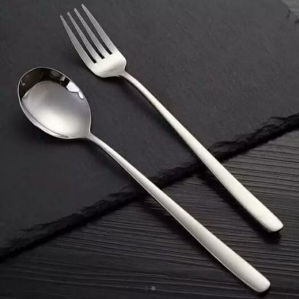 Sendok panjang korea sendok garpu panjang korea sendok stainless korea