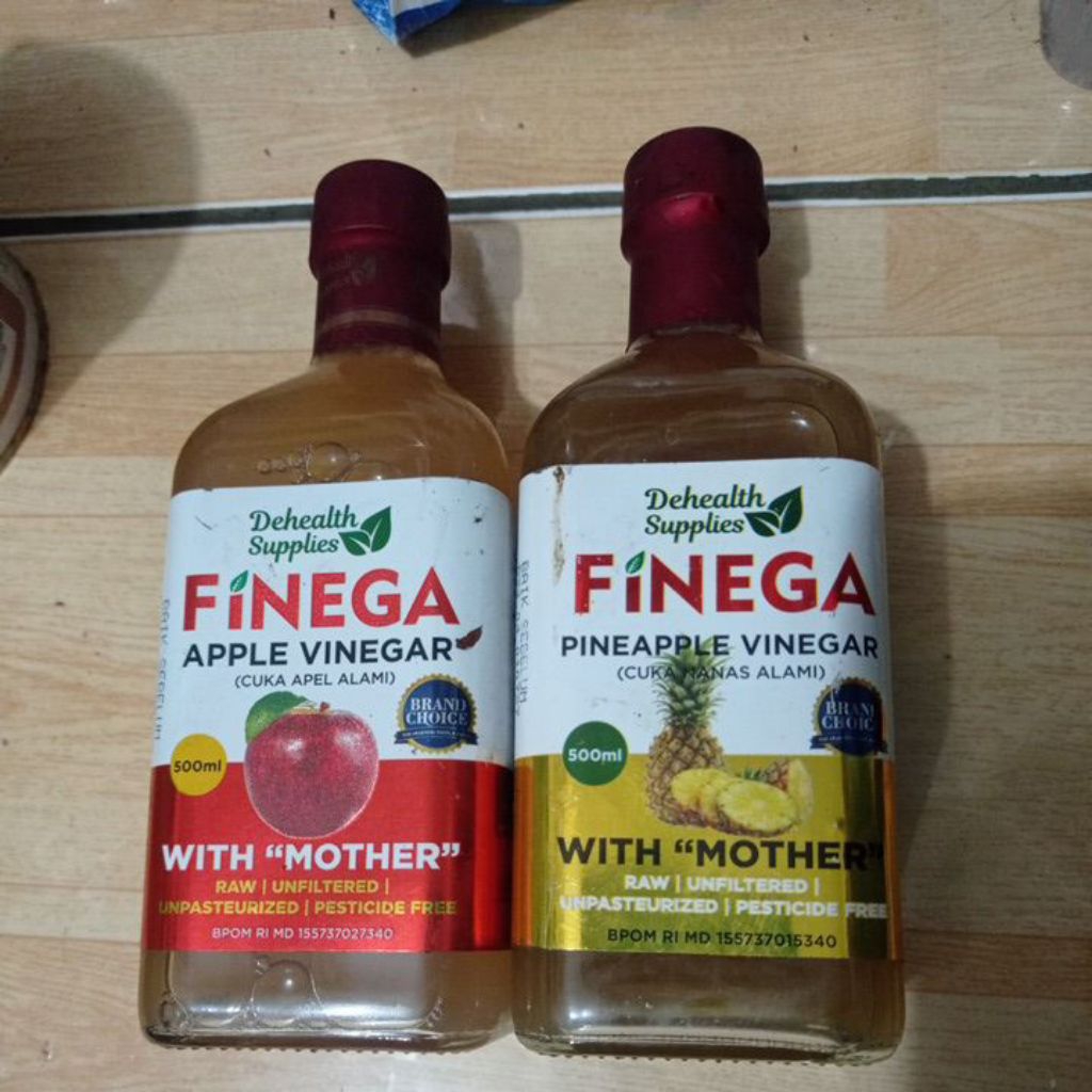 

[DEFFECT KEMASAN] FINEGA cuka alami 500ml