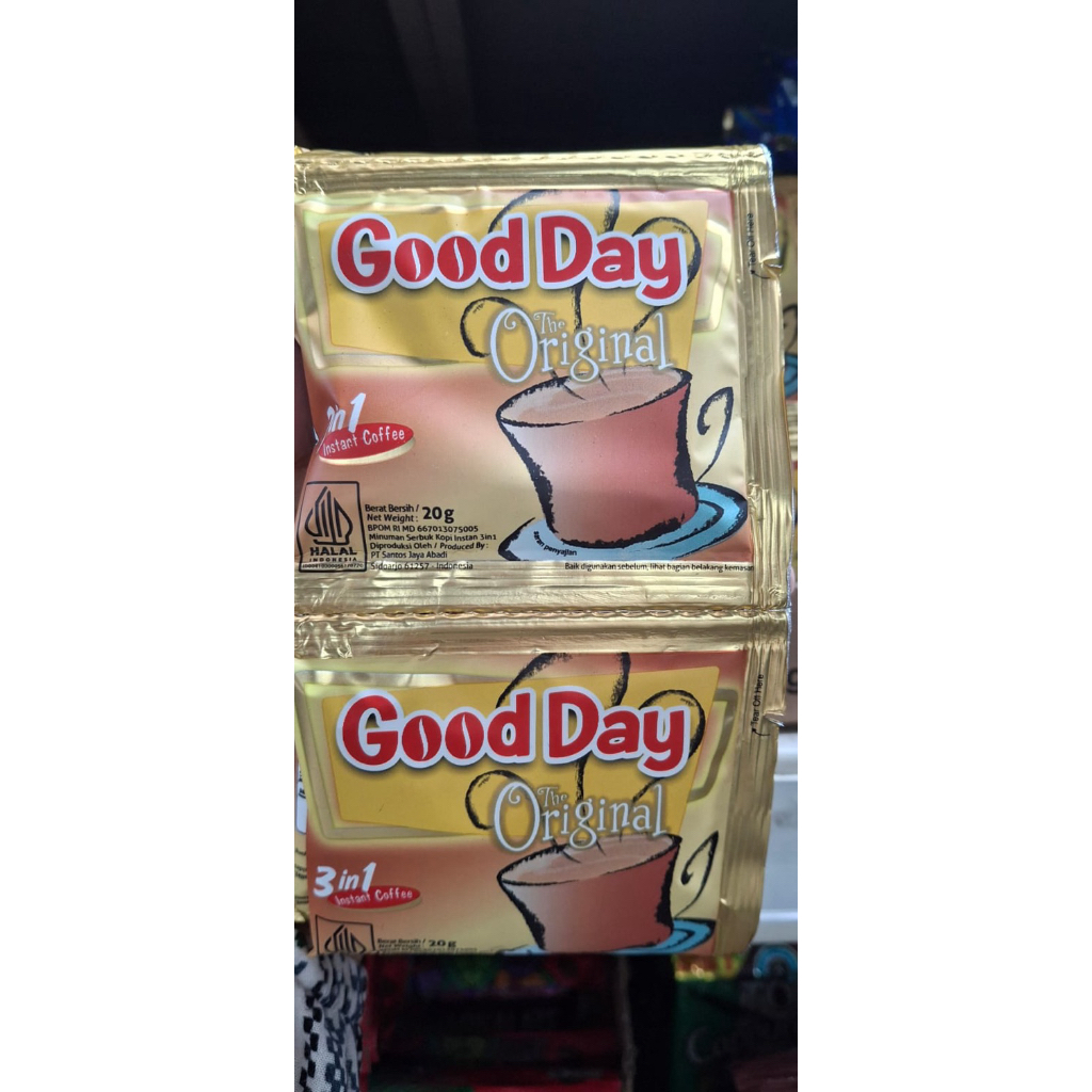 

HARGA PROMO GOODDAY ORIGINAL 1 renteng (10 sachet)