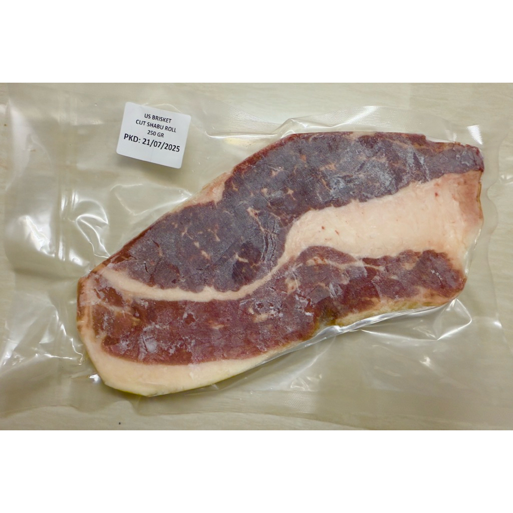 

US BEEF BRISKET 250gr FROZEN STEAK DAGING SAPI