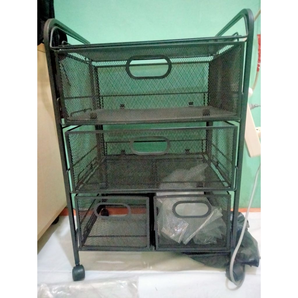 laci jaring 3 tingkat bahan besi jaring