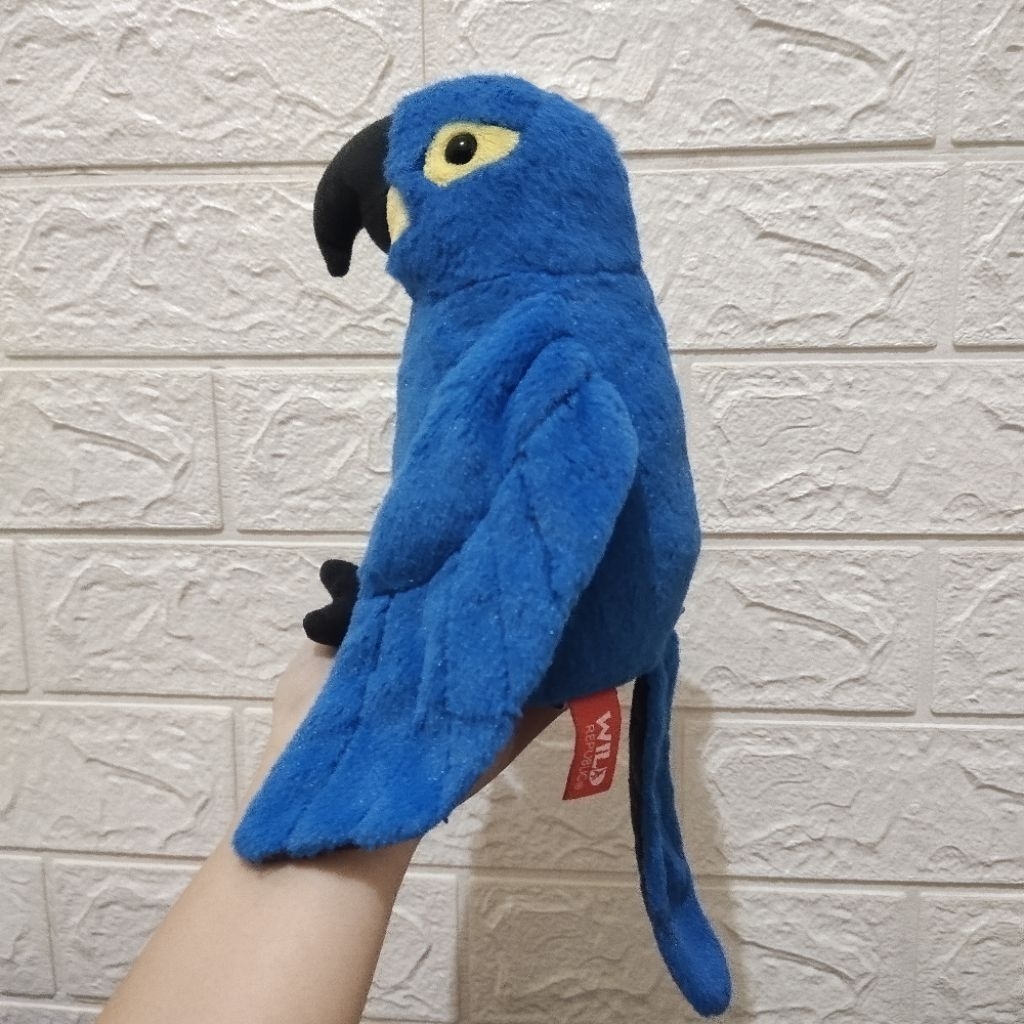 Boneka Burung plush Hyacinth Macaw Original Wild Republic