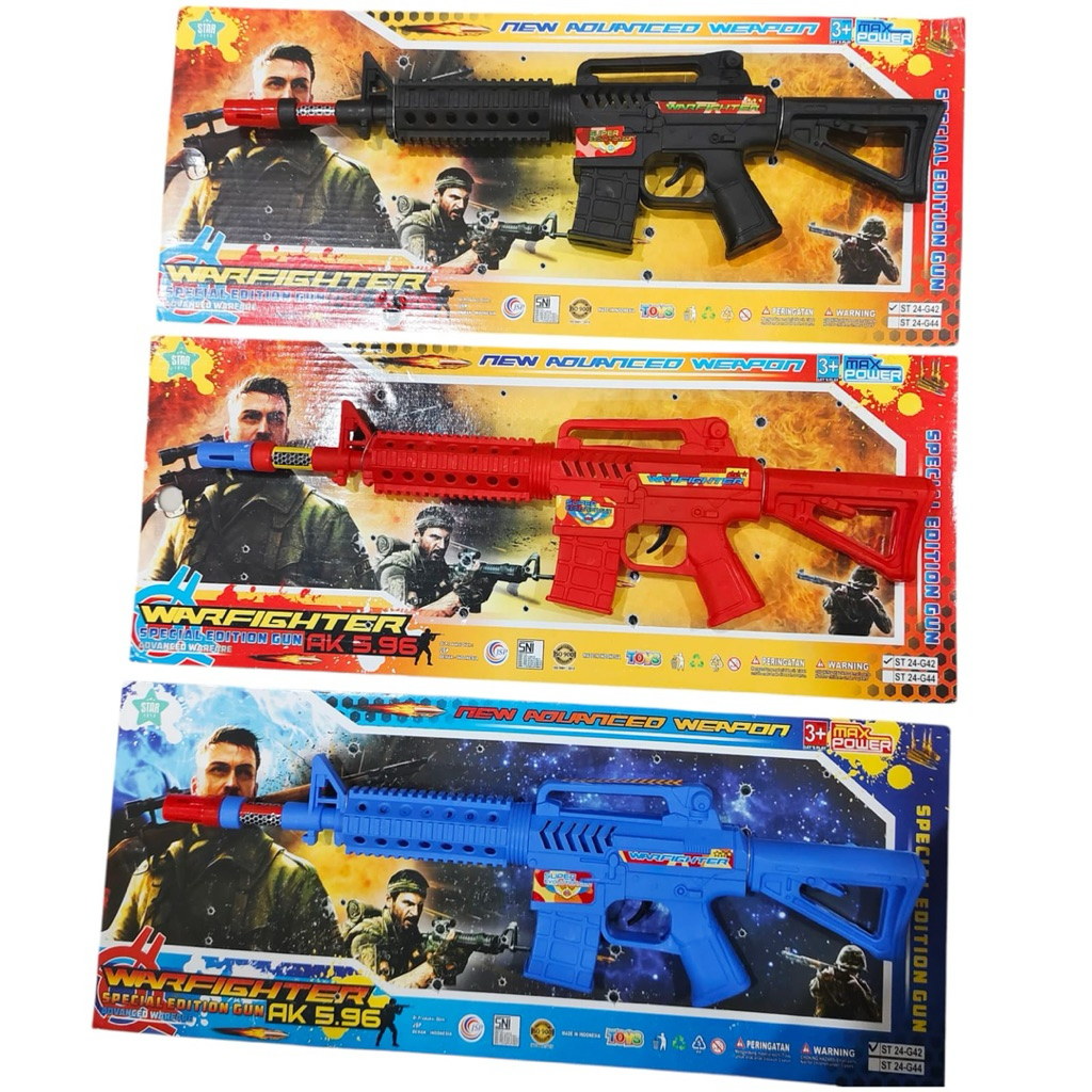 1098 mainan pistol panjang /mainan pistol anak bisa berbunyi kretek/mainan anak laki” tembakan berbu