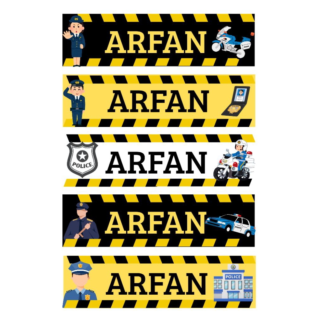 

LABEL NAMA BAJU ANAK/Sablon Nama DTF