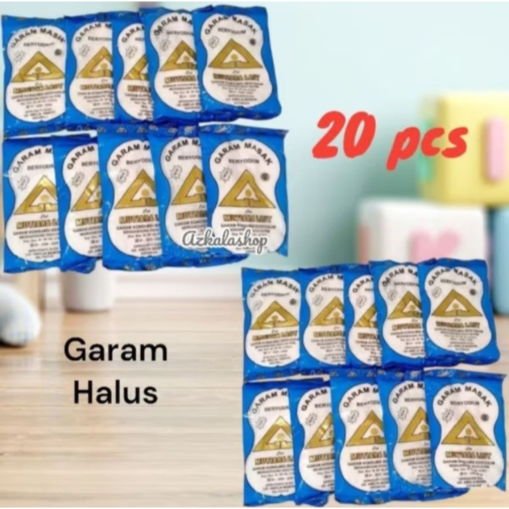

(20 pcs) garam halus / bumbu dapur beryodium penyedap makanan