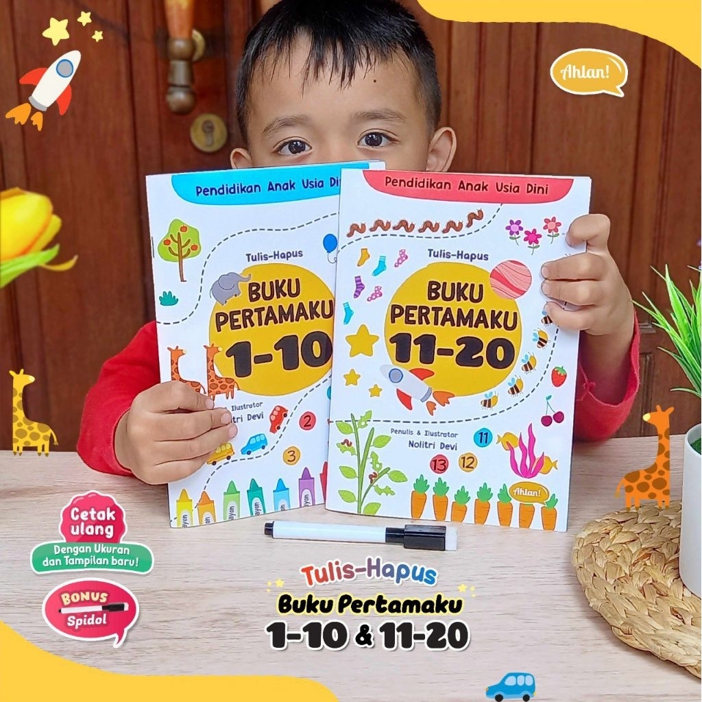 

Ahlan / Buku Tulis Hapus Pertamaku 1-10 & 11-20