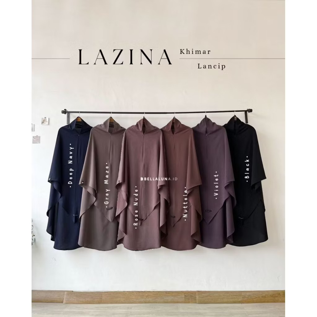 (NEW WITH TAG) LAZINA KHIMAR LANCIP by bellaluna.id