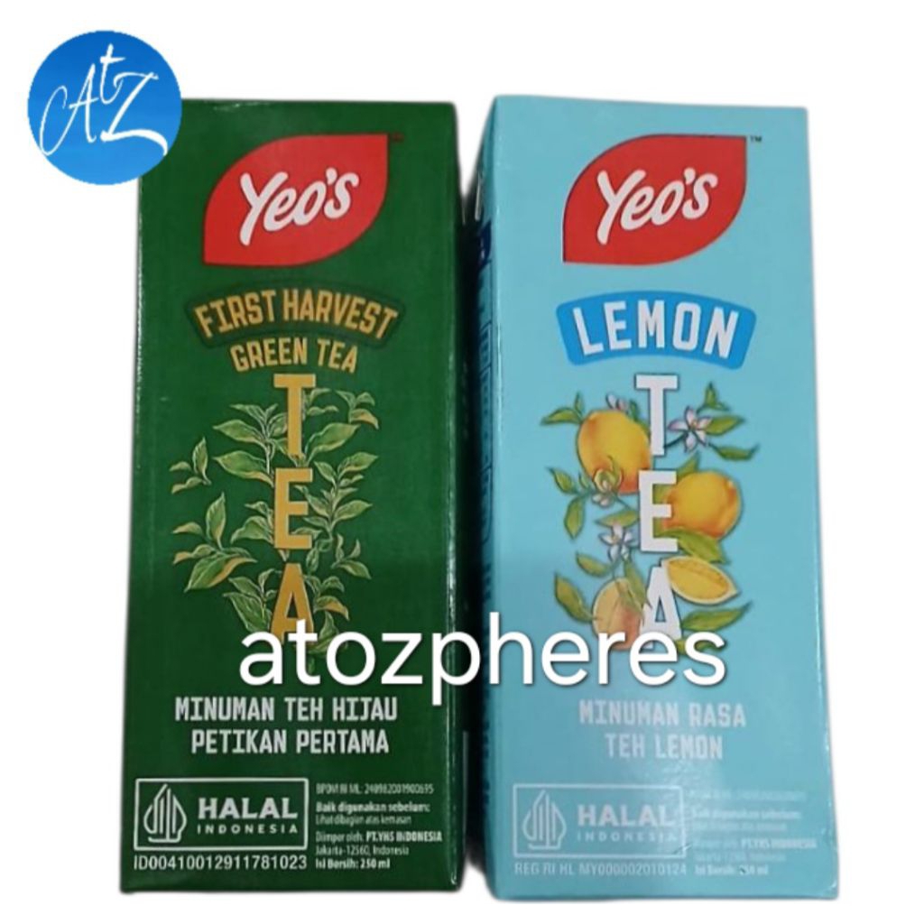 

Minuman TEH HIJAU PETIKAN PERTAMA RASA LEMON halal MUI Yeo's Yeos Yeo FIRST HARVEST GREEN TEA Drink 250ml