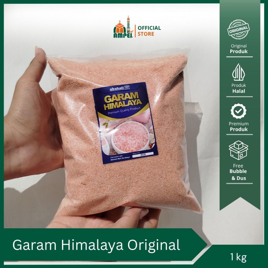 

Garam Himalaya Murni 1kg Untuk Diet Keto Lebih Kaya Mineral & Antioksidan Pertumbuhan Anak MPASI Ibu
