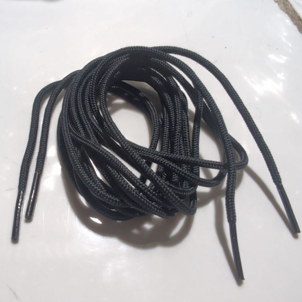 tali sepatu boots bulat 3mm - tali sepatu pantofel tali sepatu pdh