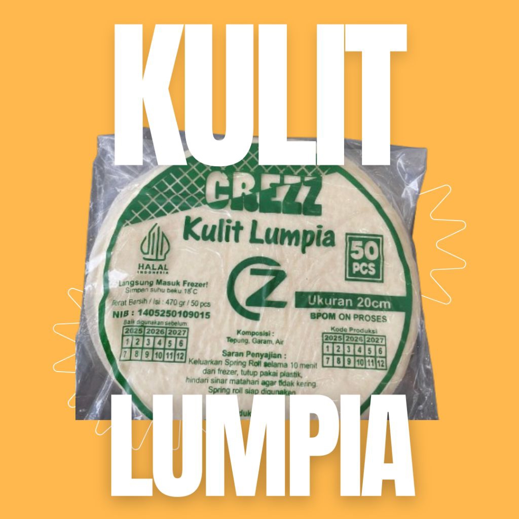 

Paket 10 Pack Kulit Lumpia – 500pcs Kulit Lentur Premium | Cocok Untuk Reseller, Warung & Frozen Food