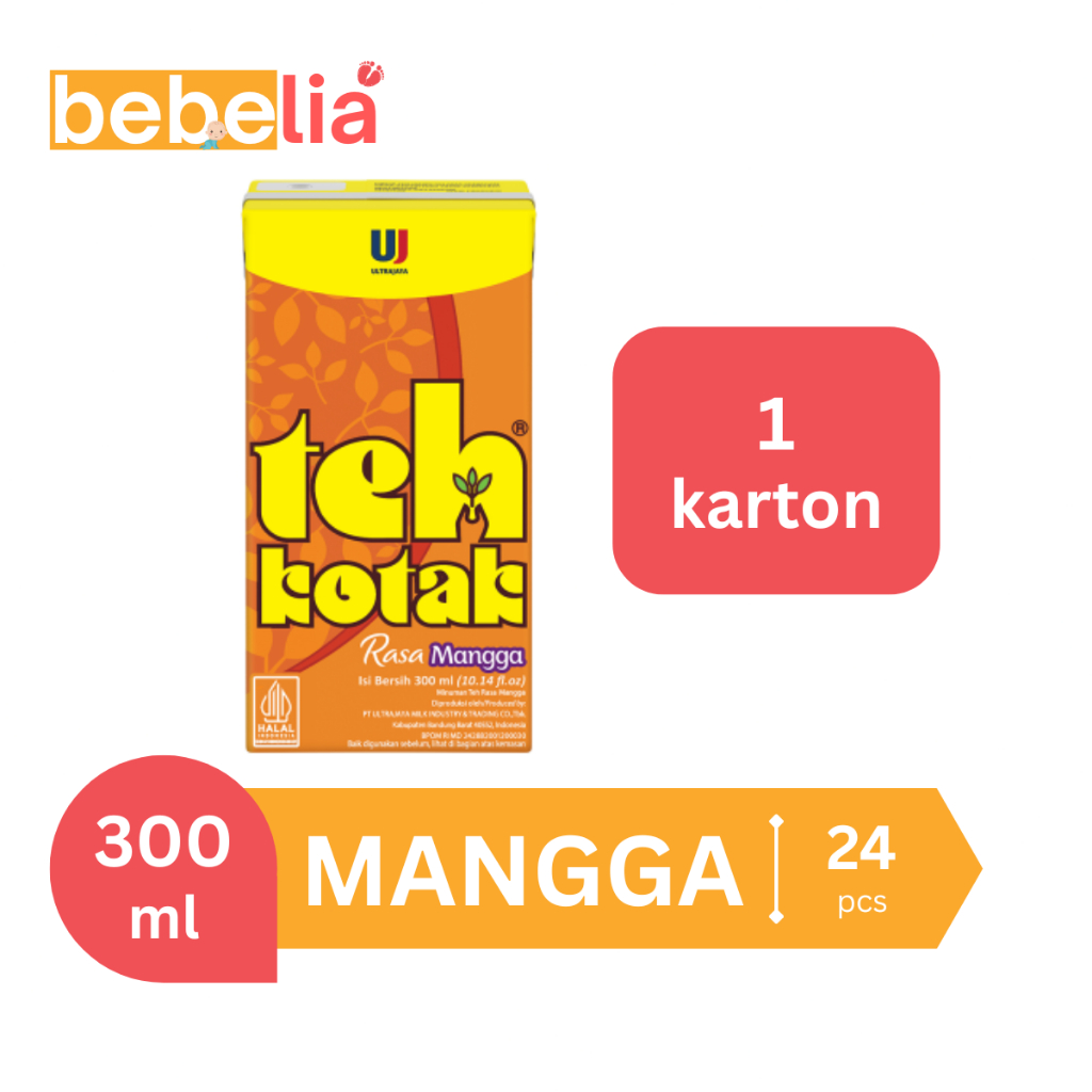 

Teh Kotak Ultra Rasa Mangga 300 ml 1 dus isi 24 pcs