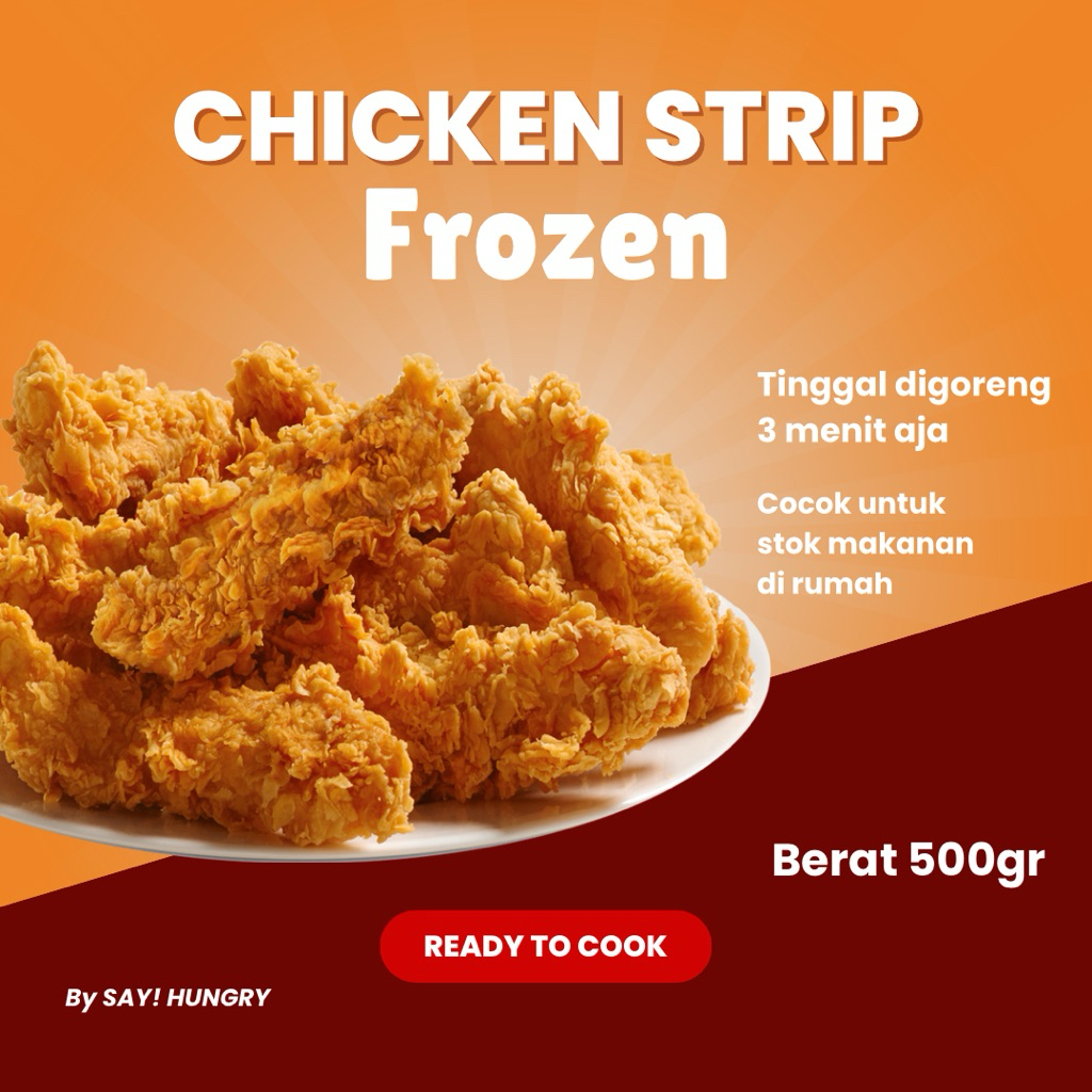 

Chicken Strip Frozen | Ayam Fillet 500gram