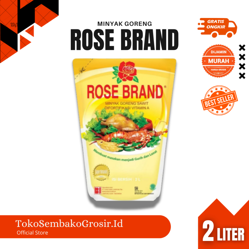 Minyak Goreng Rose Brand 2 Liter / Minyak Goreng