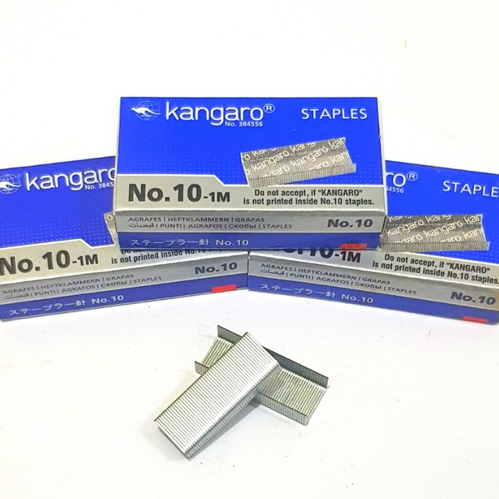 

KANGARO Staples / Isi Jepretan Merk Kangaro No. 10-1M [1 PACK ISI 20]