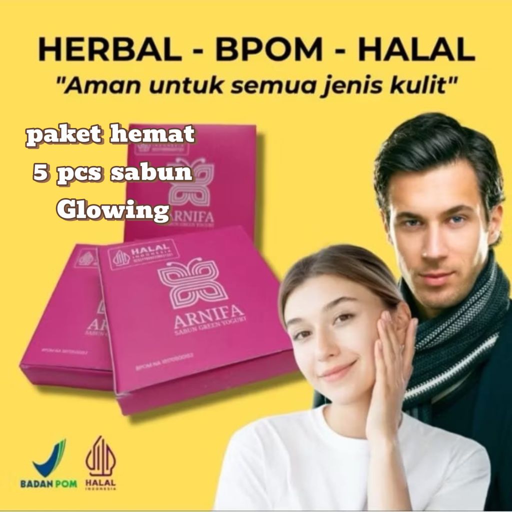 Sabun Muka Glowing Arnifa by Nyrtea Asli Original Bpom | Membersihkan Jerawat | Menghilangkan Noda H