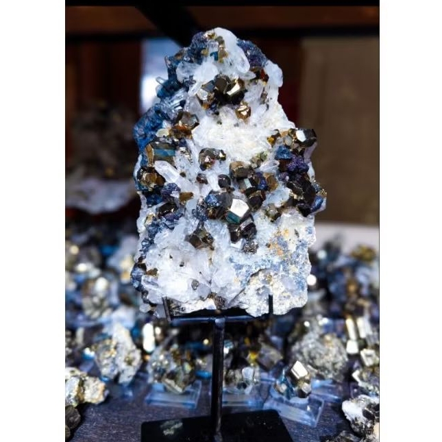 Crystal Pyrite Bournonite