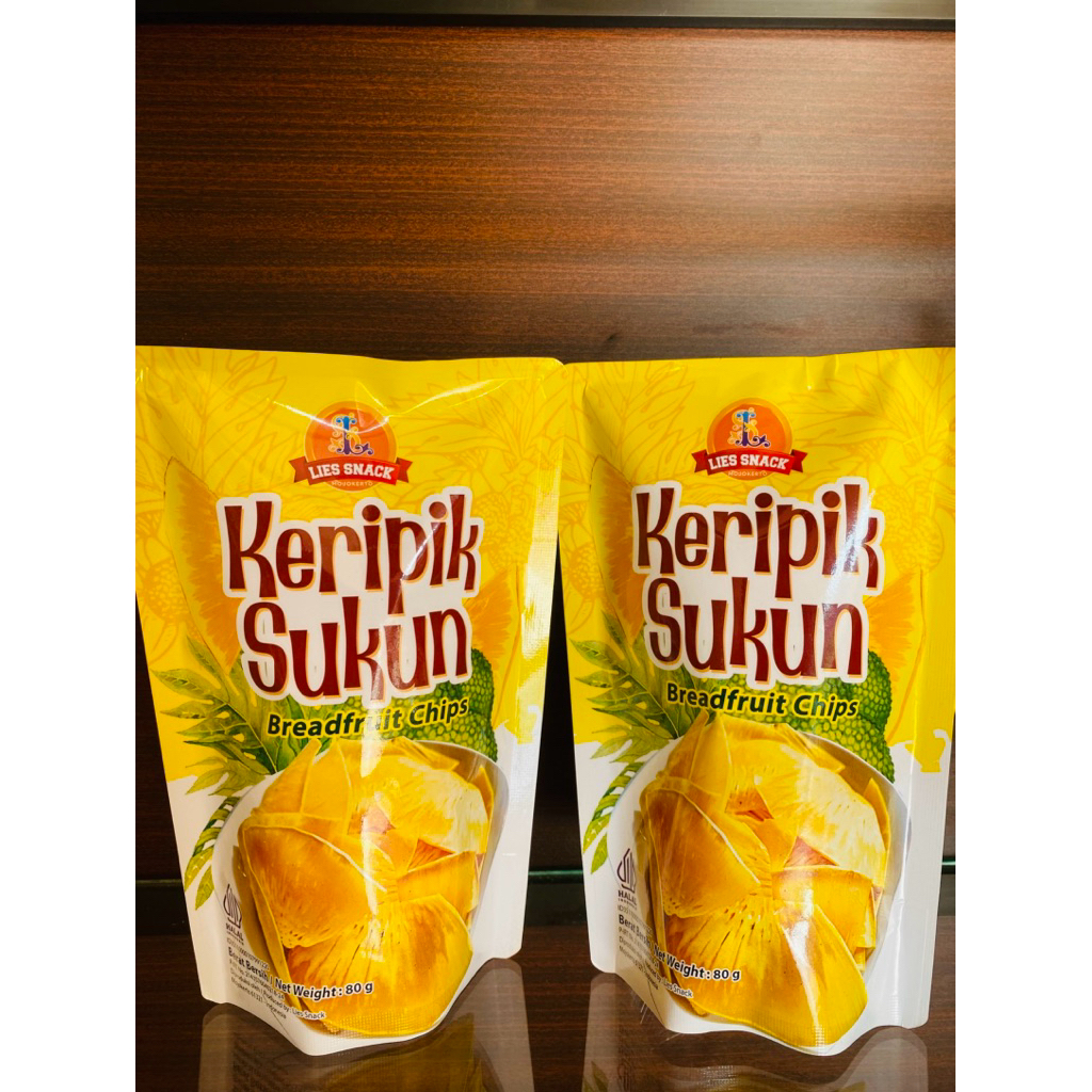

Keripik Sukun Matang Lies Snack Khas Mojokerto Home made Enak Gurih Renyah 80 gr