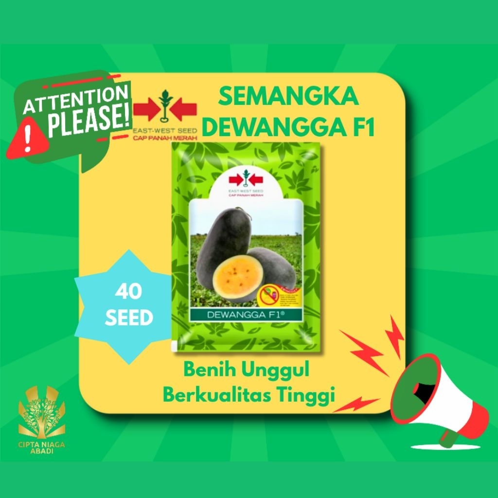 Benih Semangka Kuning DEWANGGA F1, 40 Seed