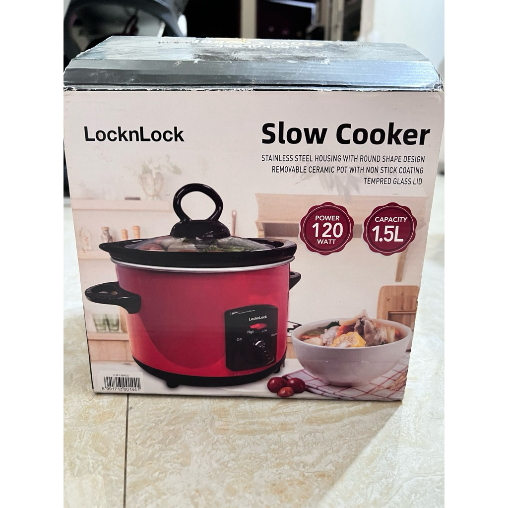 Lock n Lock Slow Cooker (preloved) warna merah