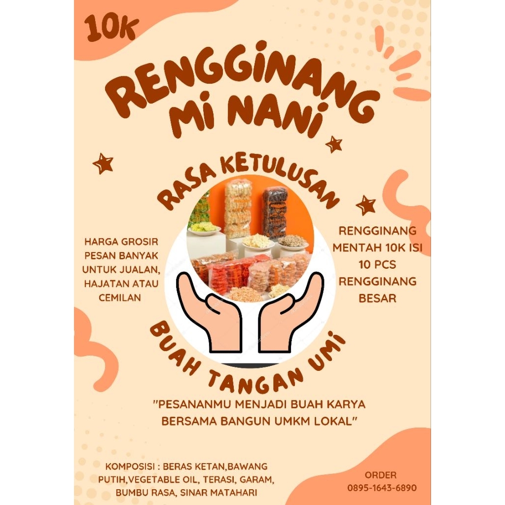 

RENGGINANG MENTAH Mi Nani