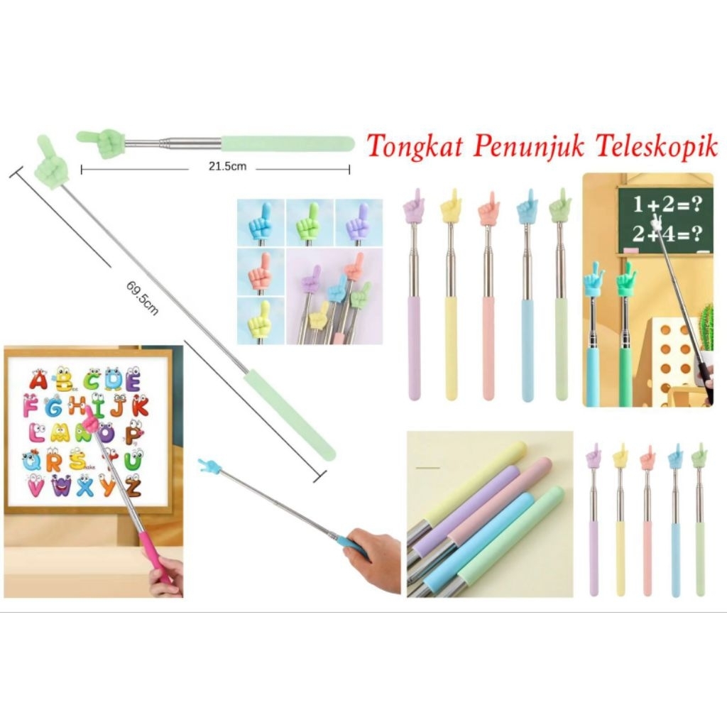 

Penunjuk papan tulis tongkat pintar mau 68cm untuk mengajar ,stationery