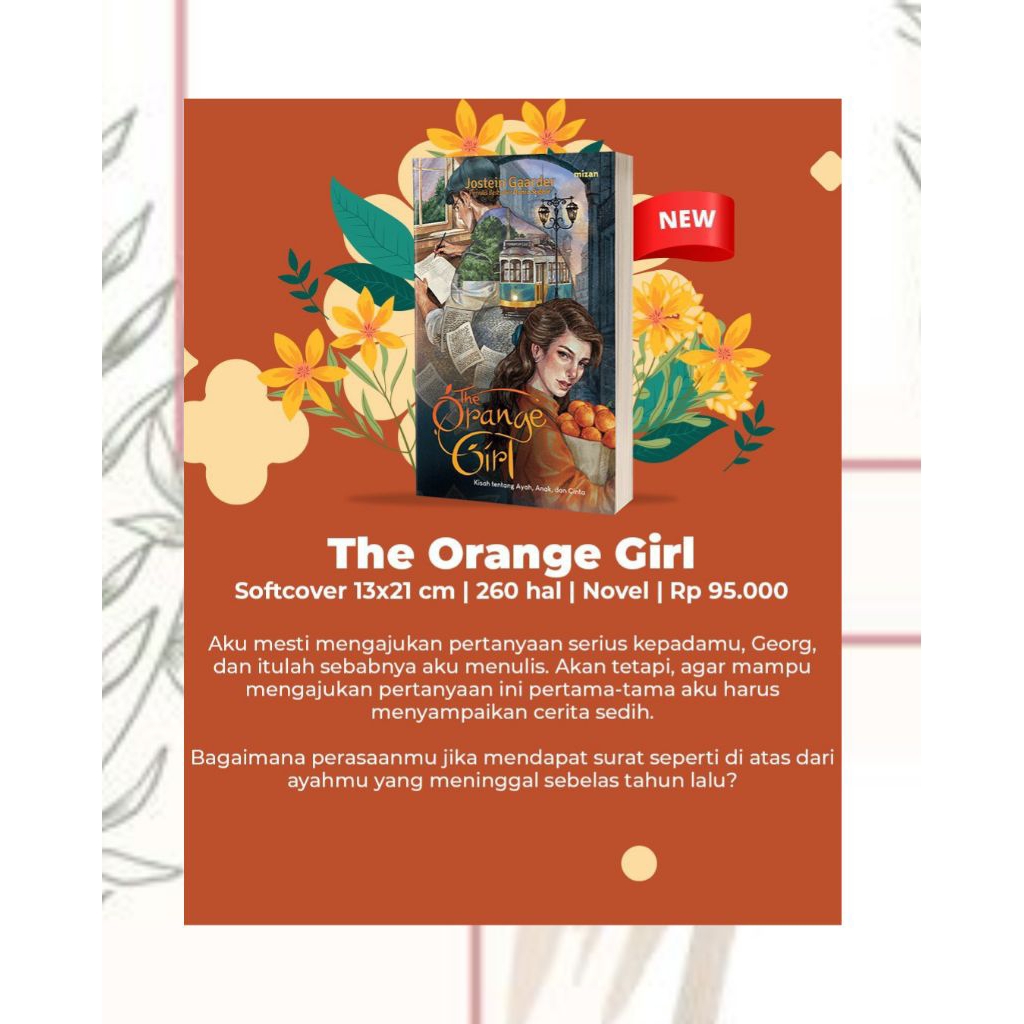 

BUKU THE ORANGE GIRL (REPUBLISH 2025, EDISI KE-5)