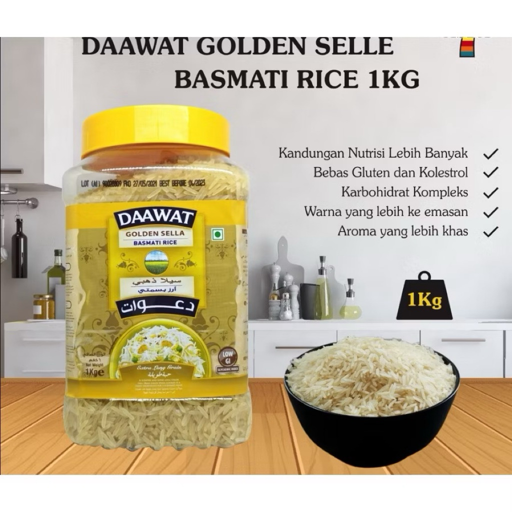 

Dawaat toples golden basmati 1kg