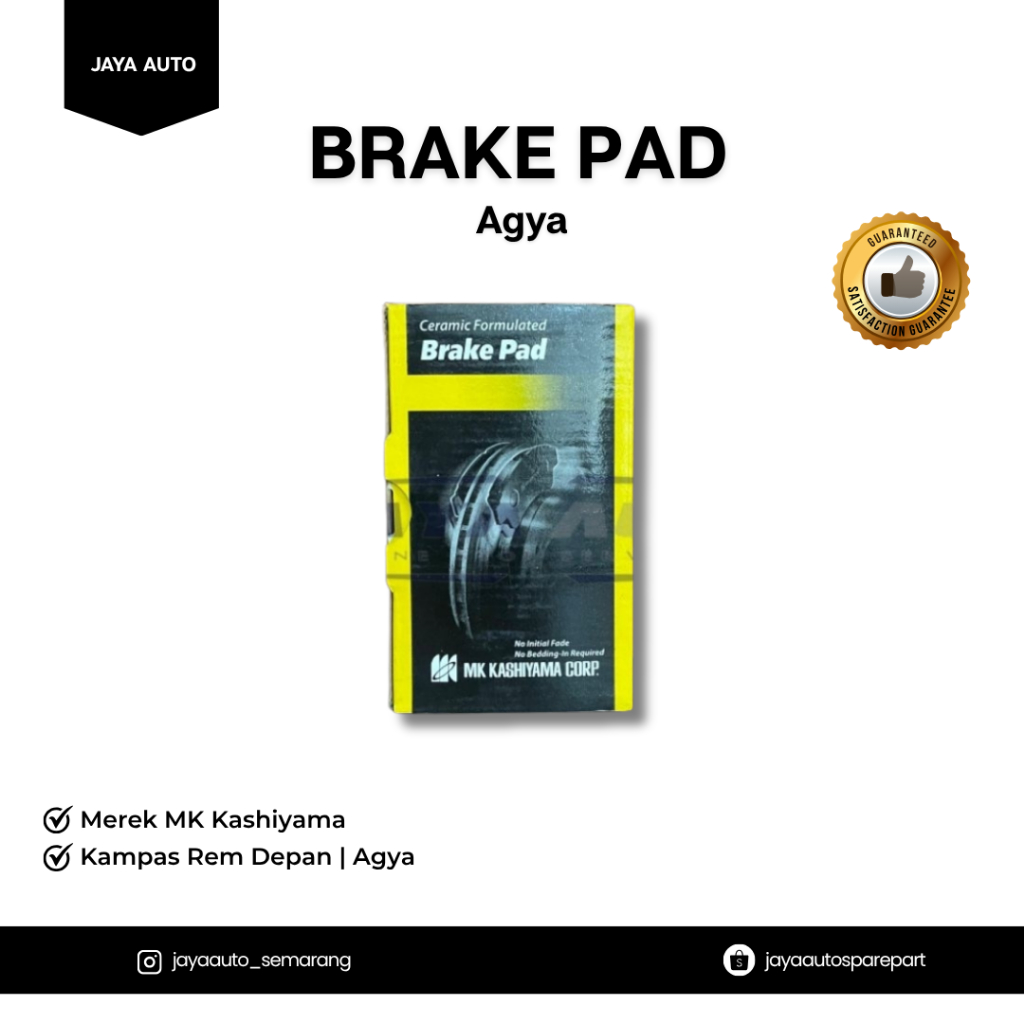 Brake Pad | Kampas Rem Depan | Agya | MK Kashiyama |