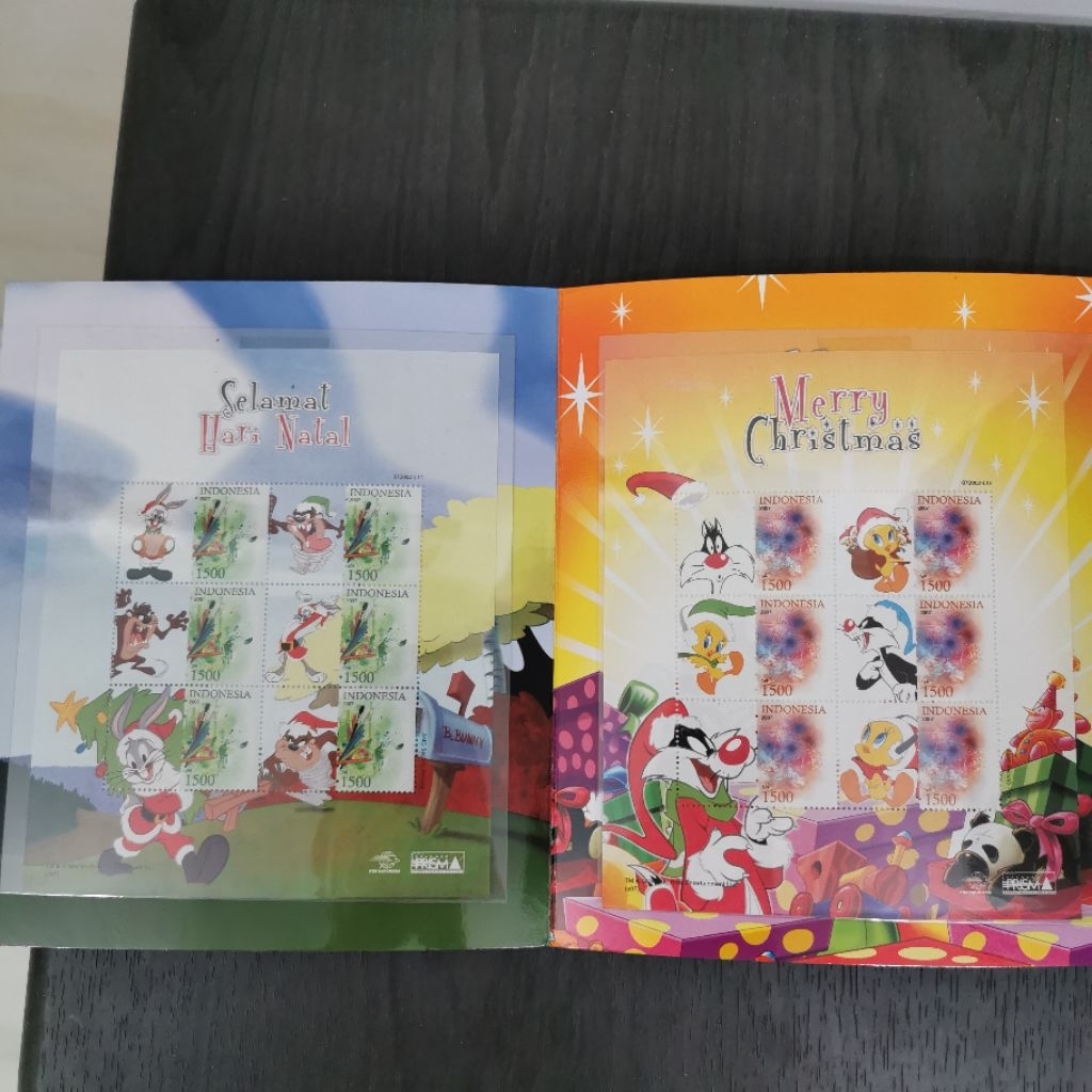 

Perangko Album Set Looney Tunes edisi Merry Christmas 2007