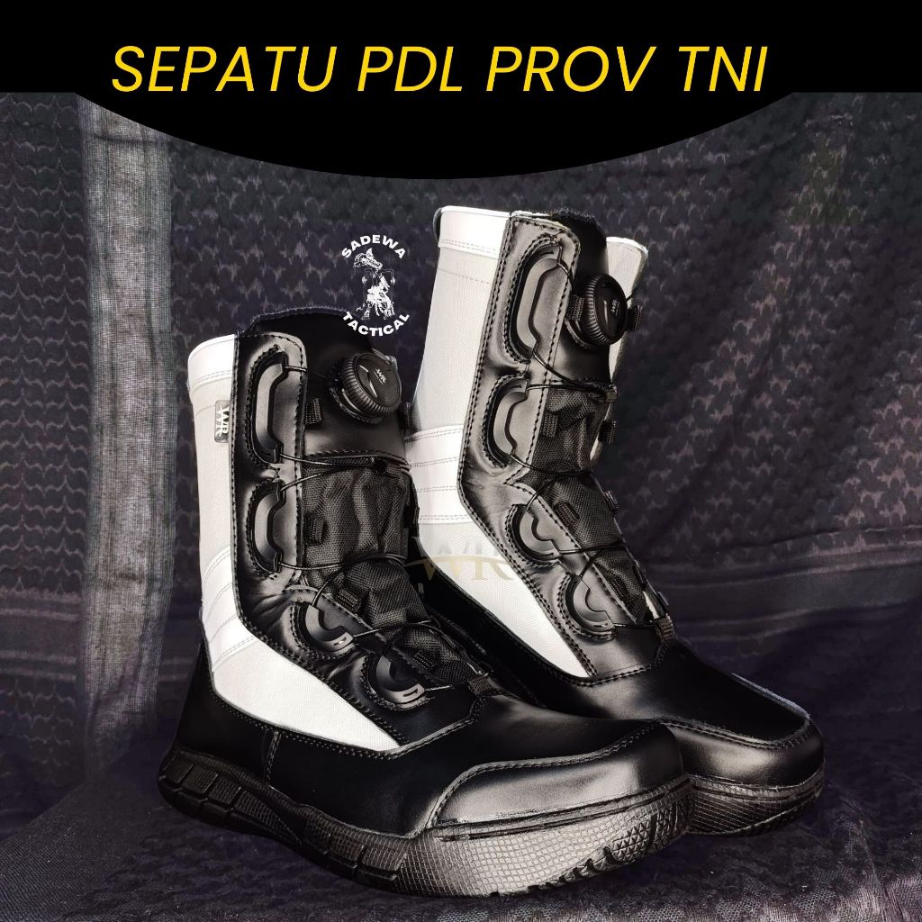 Sepatu  WR PROV01 / Sepatu Provost TNI / Sepatu PDL model tali putar WR tactical boots/ Sepatu Tali 