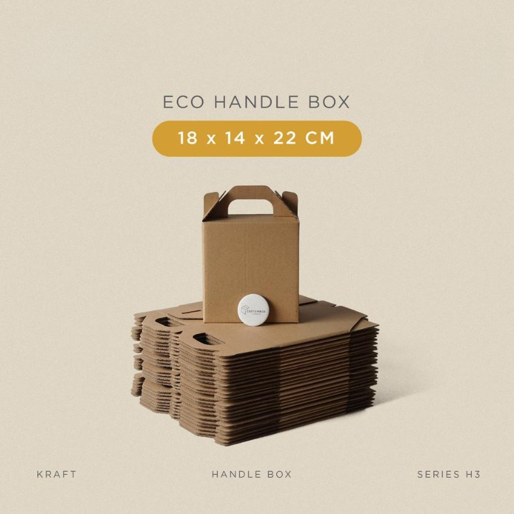 

Box Kardus Kotak Coklat Polos Handle Isi 1 Pcs 18.0 x 14.0 x 22.0 Cm Hadiah Souvenir Hampers