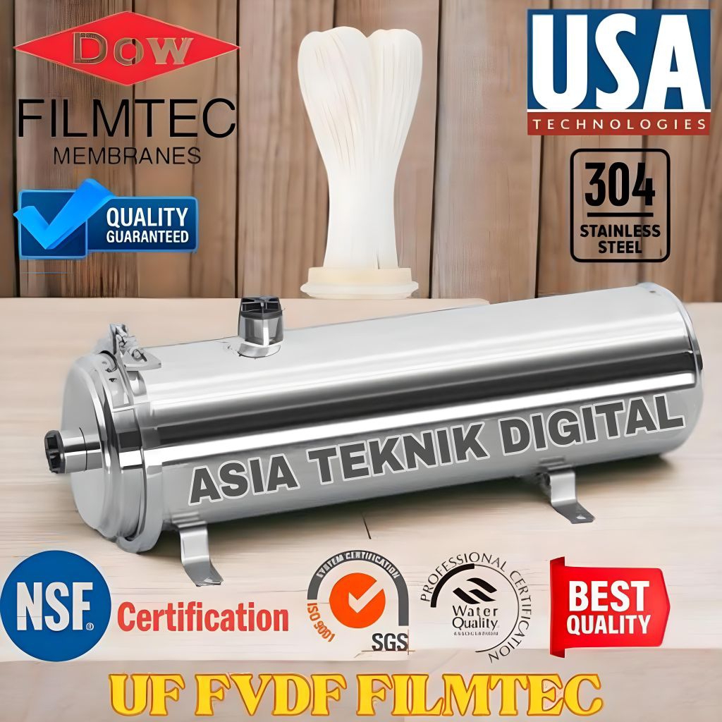 Ultrafiltrasi Pvdf 3000 lph Filter UF PVDF 3000 Liter/jam UF PVDF - Refil