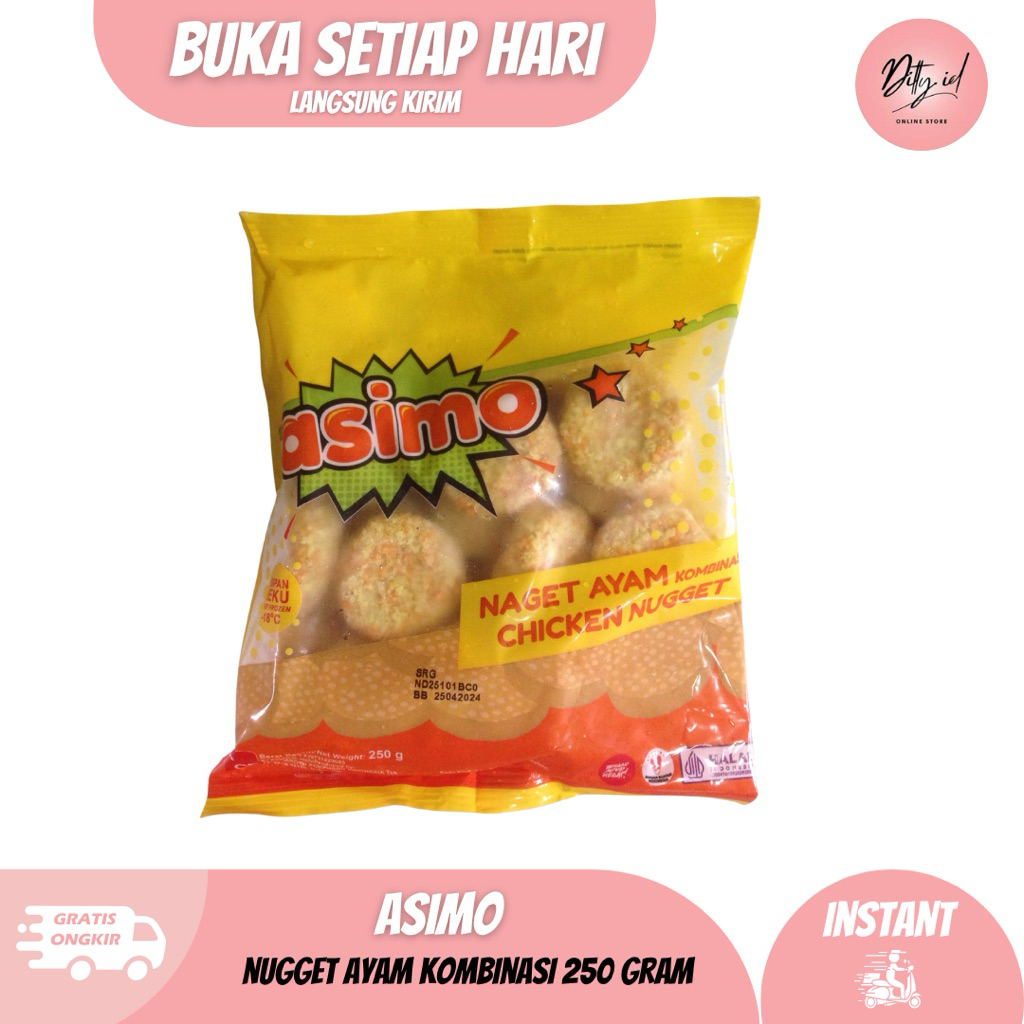 

Asimo Chicken Nugget / Nugget Ayam Kombinasi 250 gram / Nugget Coin