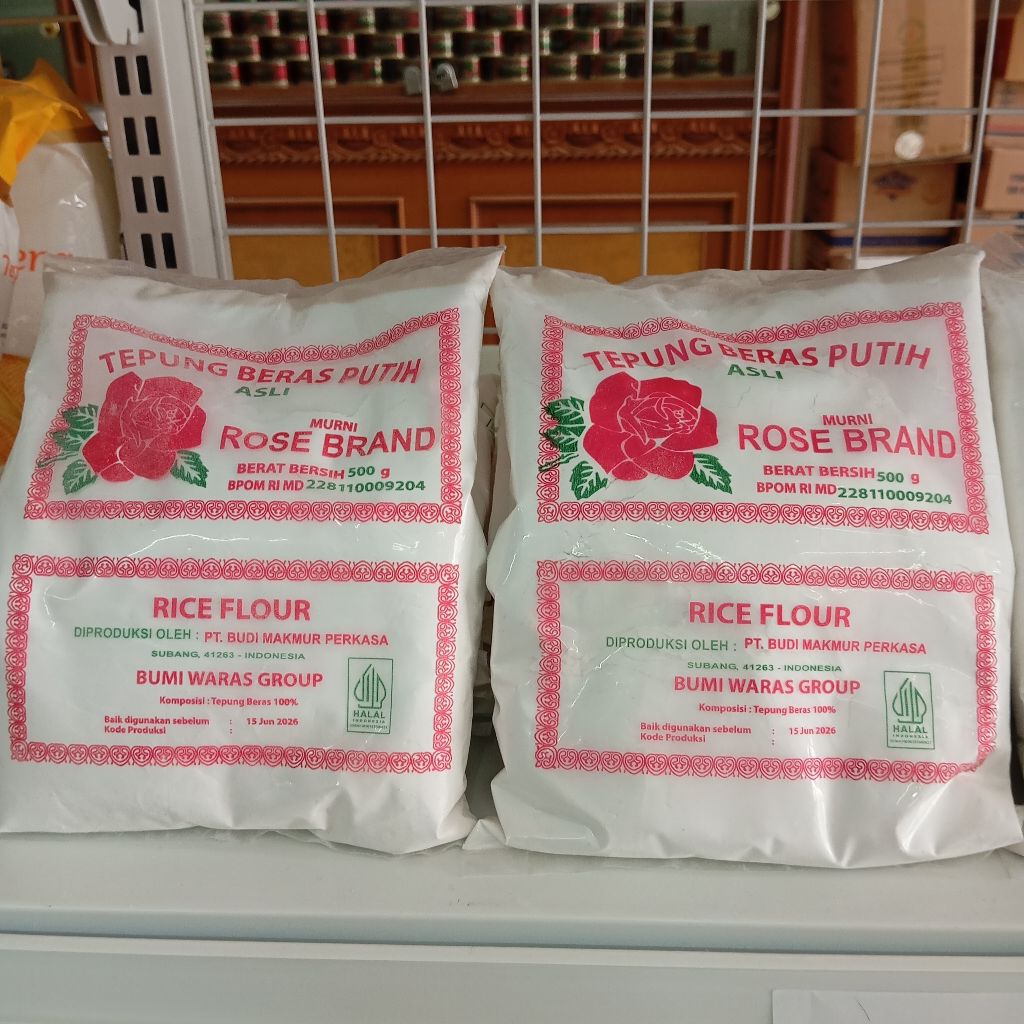 

Rose Brand Tepung Beras Putih Gluten Free 500g Rice Flour Gorengan Cake Kue Basah Jajanan Pasar