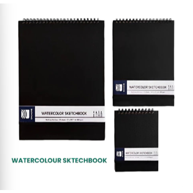 

Baohong - Watercolor Sketchbook Spiral 230gsm Celullose A6/A5/A4 - SAS