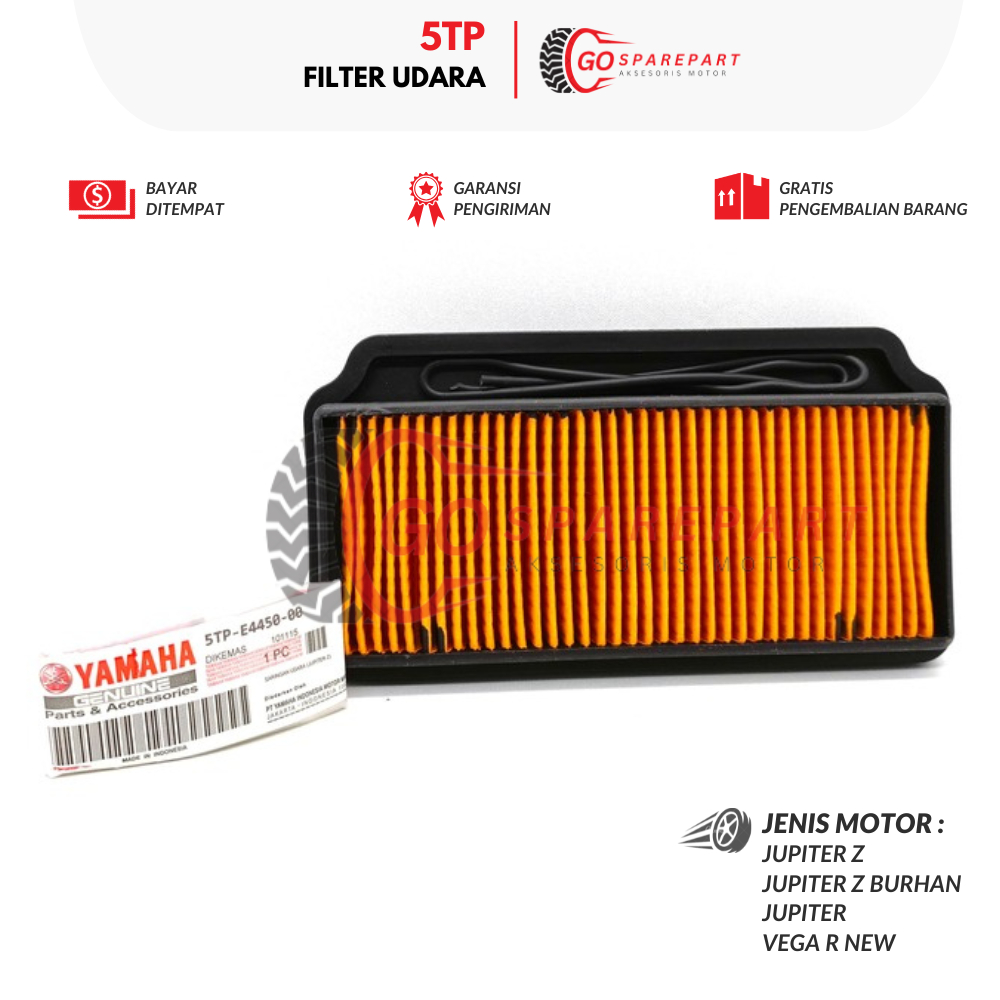 5TP FILTER UDARA MOTOR YAMAHA JUPITER Z / SARINGAN UDARA MOTOR VEGA R / AIR FILTER / FILTER SARINGAN