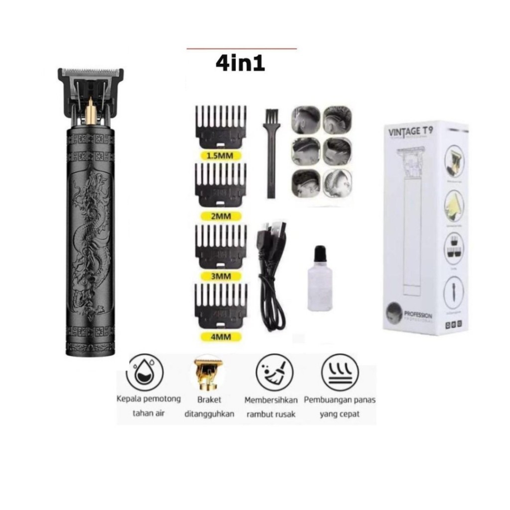 Alat cukur elektrik Vintage Cukur Rambut Elektrik Multifungsi Cukuran Rambut Elektrik