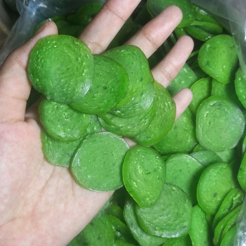 

250gr 500gr Kerupuk Kecil Kerang Kupang Hijau Mentah Khas Kenjeran Oleh Oleh Surabaya | Krupuk Olahan Kerang Buatan Rumah 250 500 gram
