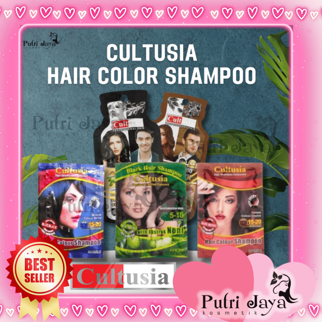 CULTUSIA HAIR COLOR SHAMPOO /SHAMPO UBAN SACHET