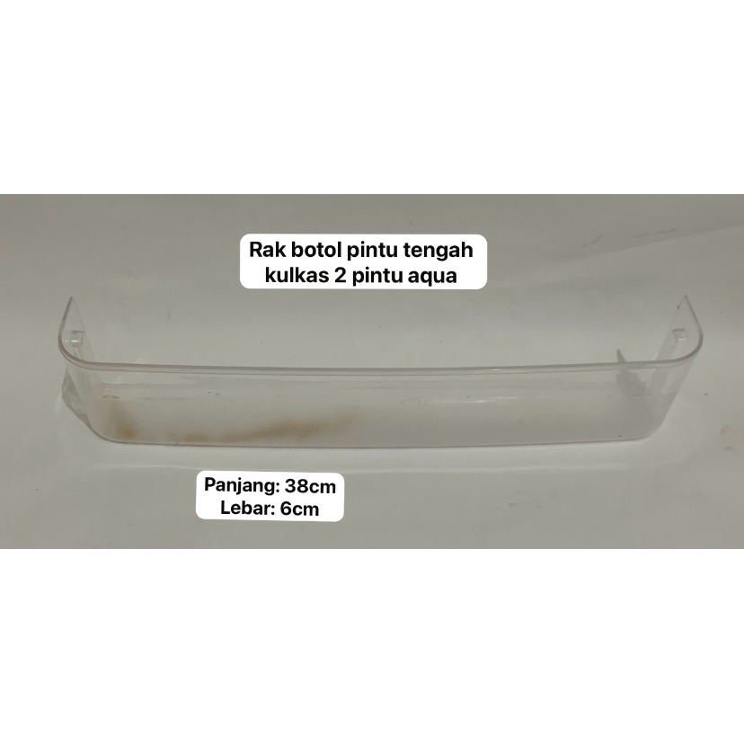 TEMURAH | RAK BOTOL PINTU TENGAH COPOTAN KULKAS AQUA 2 PINTU SECOND