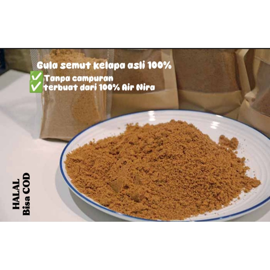 

Gula semut kelapa asli 100% Gula murni 250g , 500g kualitas premium