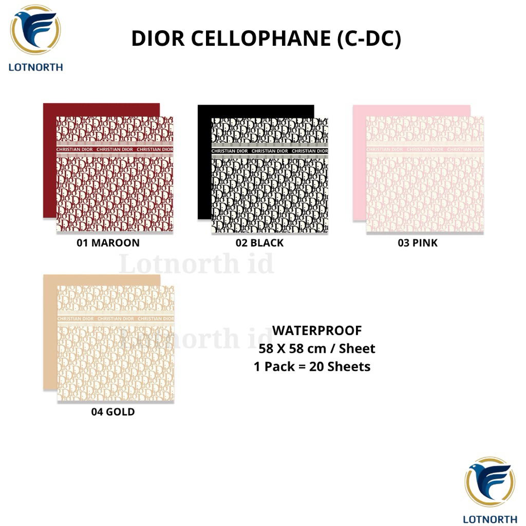 

[1 pack] C-DC / Kertas Buket Bunga / Wrapping Paper Cellophane / Di Or Cellophane / Kertas Buket Motif Di Or / Kualitas Premium Tebal / Florist Bouquet Supply / Termurah / Kertas Bunga Celopen / Plastik Bunga