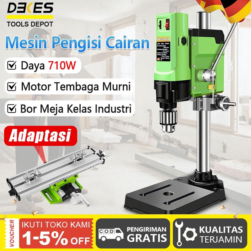 DEKES Mesin Norita Bor Duduk 13MM Mini Bench Drill Quality Technology Bor Duduk Ryota Variable Speed