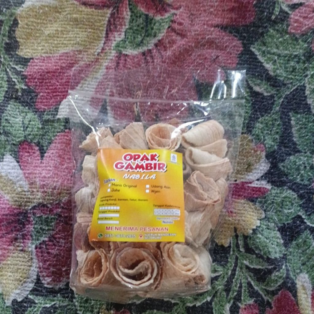 

opak gambir nabila rasa manis berat 200 gram