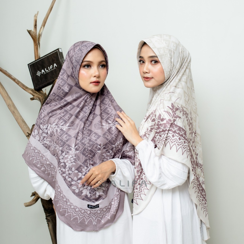[PAKET BUNDLING] Hijab Instan Jumbo Sublim Motif Salwa Pet Hijab Instan Syari Hijab Syari Bergo Syar