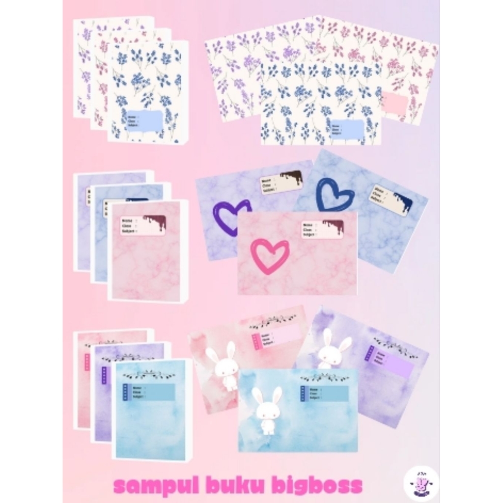 

Sampul Buku Lucu Aesthetic Ukuran 36×25 cm | Motif Pita, Boneka, Kelinci, Bunga | Bisa Custom Nama