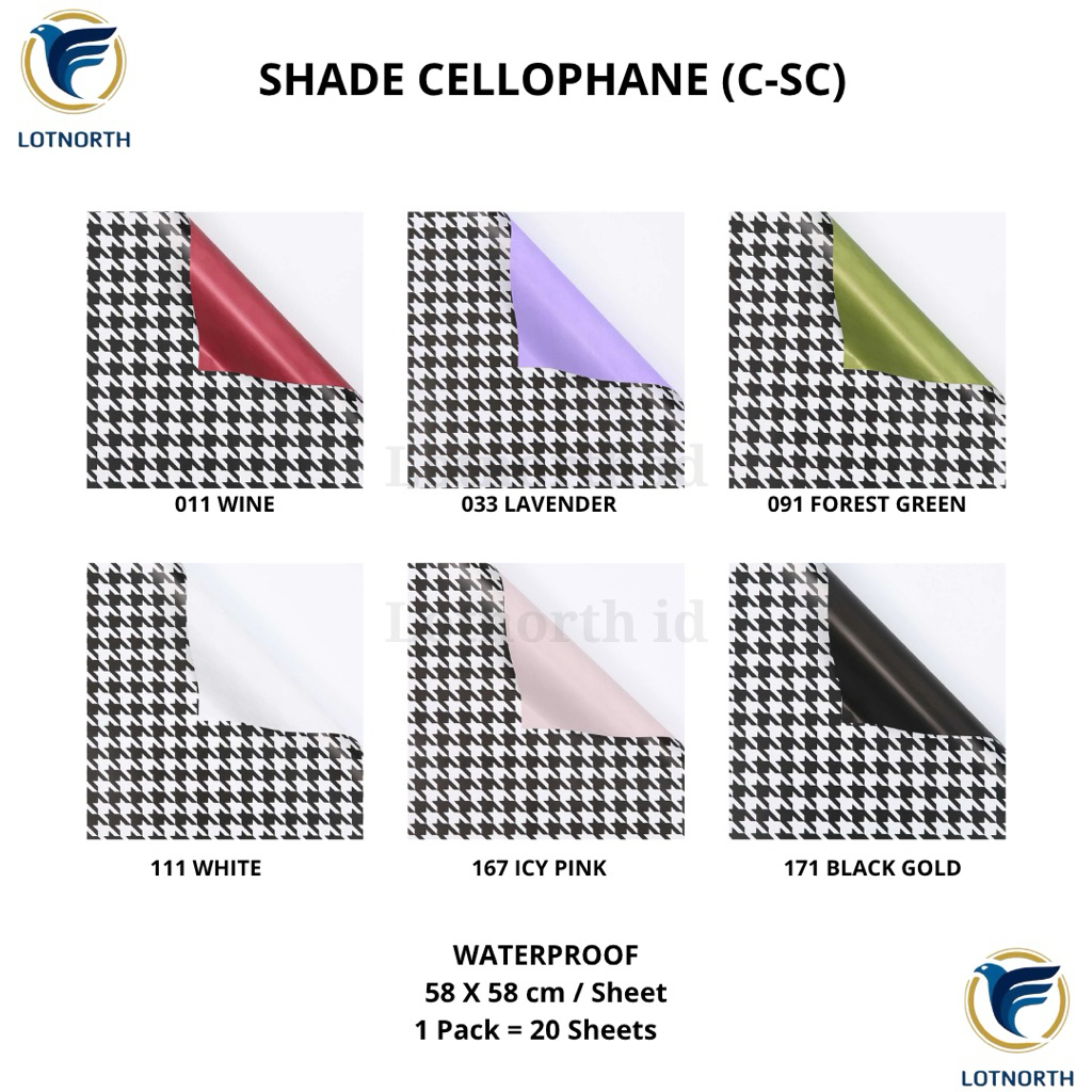 

[1 pack] C-SC / Kertas Buket Bunga / Wrapping Paper Cellophane / Shade Cellophane / Kertas Buket Motif Hitam Putih / Flower Paper Craft / Kertas Celopen / Plastik Bunga